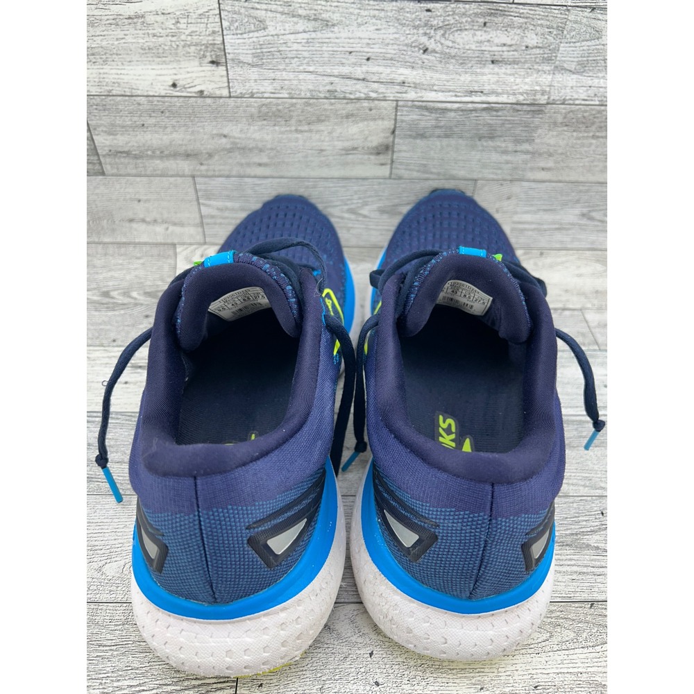 Brooks Glycerin 19 Men Running Shoes Navy Blue Lime 1103561D443 Size 9.5D - Picture 12 of 16